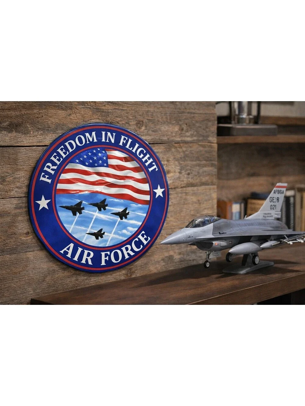 US Air Force Freedom In Flight Wall Plaque Military Aviation Patriotic Decor